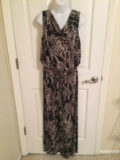 VINCE CAMUTO Multi Colored Wide Leg Sleeveless Pant Jumpsuit, Small