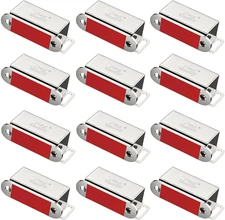 Cabinet Magnets  12 Pack Magnetic Door Catch Stainless Steel Kitchen Cabinet Mag