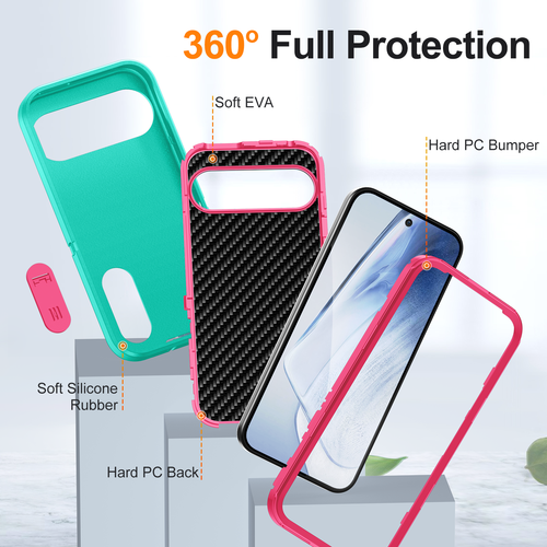 Invisible Kickstand Protective Rugged Phone Case for Google Pixel 9 ProXL/9/9Pro - Picture 48 of 98