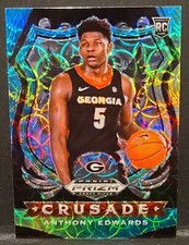 2020 Panini Prizm Draft Picks Choice Blue Yellow Green Anthony Edwards RC #81