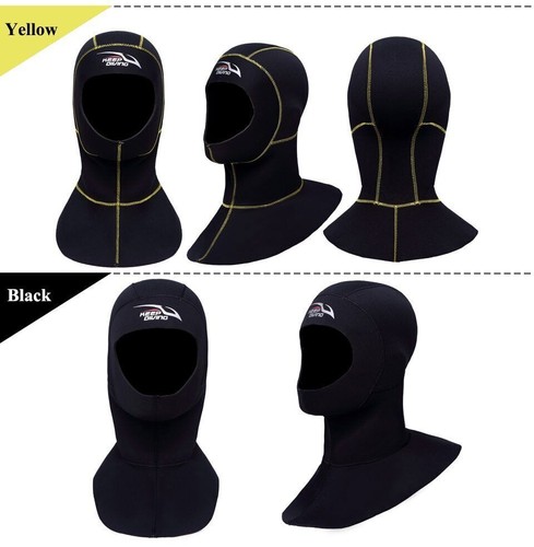 Capucha de buceo de neopreno de 3 mm con hombro equipo de snorkel gorra - Imagen 11 de 27
