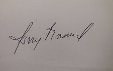 Jerry Manuel Padres Tigers Expos Autographed 3x5 Signed Index Card JSA 17D
