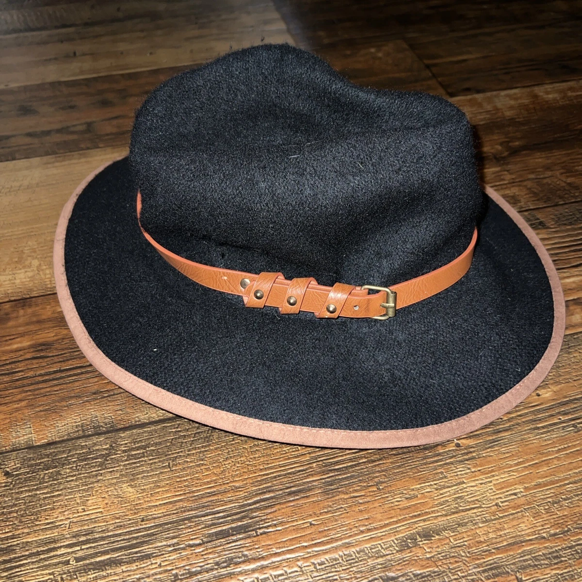 Anthropologie Classic Black Hat 100% wool large brim boho styled, One size Anthropologie 100% Wool Hats for Women for sale | eBay main image 4