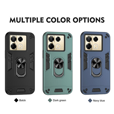 Hybrid Ring stand Armor TPU+PC Back case For Infinix Note 40 Pro + / Note 40