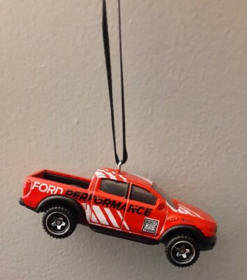 19 Ford Ranger Raptor Custom Christmas Car Ornament 1/64 Die-cast Red