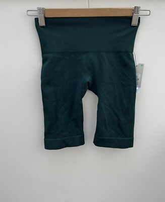 Primark Forest Green Ribbed Fabric Cycle Shorts Size 2XS UK