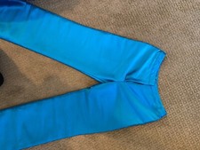 1978 Vintage Cerulean Blue Gianni Versace Satin Pants Pre-Owned Great Condition 