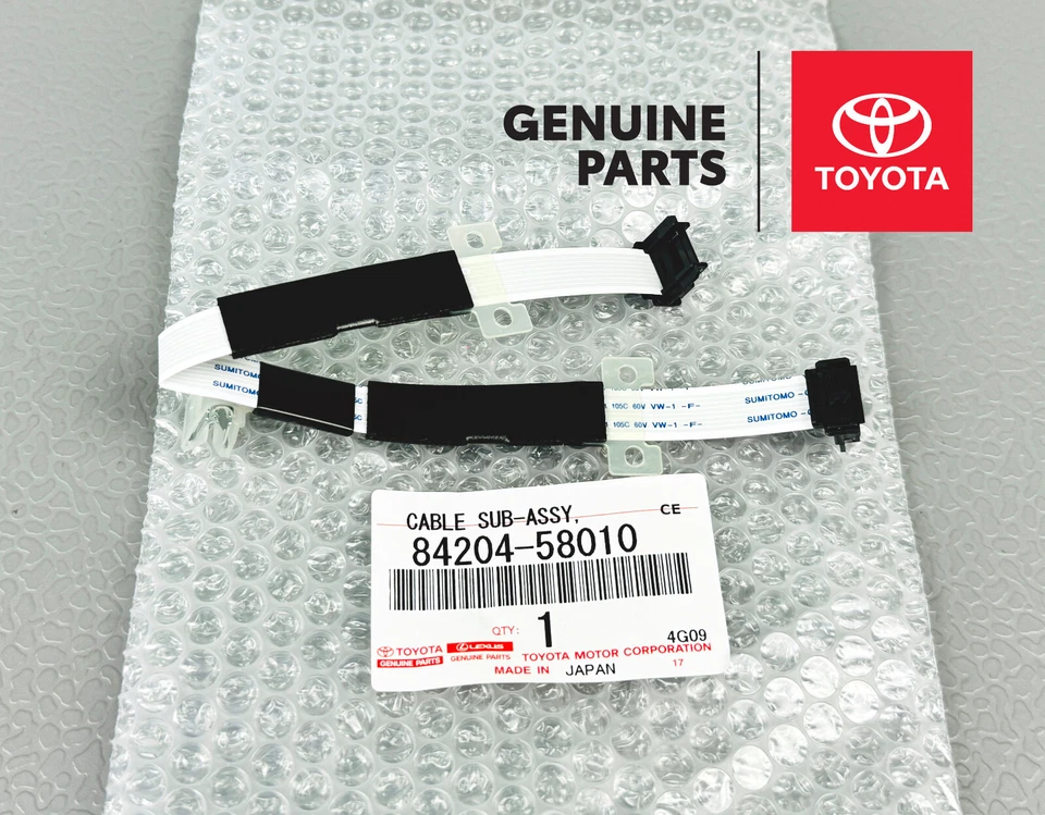 84204-58010 TOYOTA LAND CRUISER LEXUS GX LX CABLE SUBCONJUNTO, INTERRUPTOR DE ALMOHADILLA DE DIRECCIÓN Foto 4 de 4