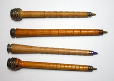 Vintage Wood Spindle Bobbin converted to Ink Pen