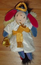 Disney ANGEL EEYORE 9" beanbag plush 2000 Christmas