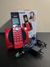 Vtech Cordless Phone System With Caller ID / Call Waiting Model CS6919-16 Red 2