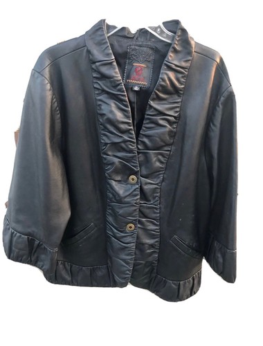 XCVI, Black, Leather, Women's, Jacket 