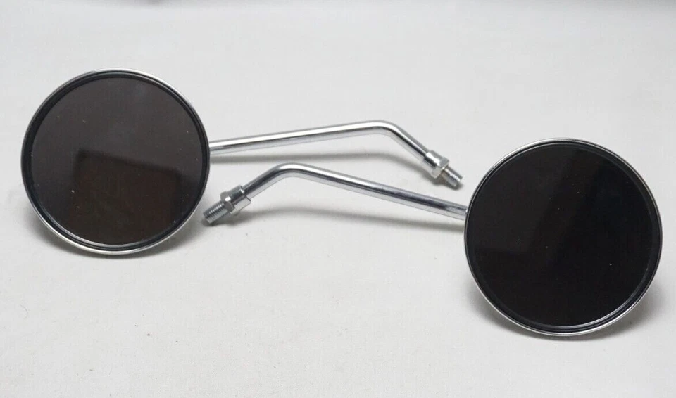 Par de espejos retrovisores Kawasaki LR 10mm KH100 KH125 KE100 KE125 KE175 KE250 NUEVO mercado de accesorios Foto 2 de 4