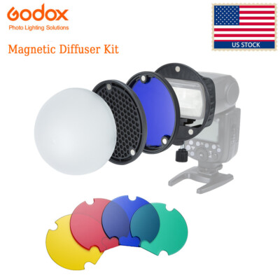 US Magnetic Flash Honeycomb Dome Color Filter Kit Fr AD200 V860III TT685II TT600
