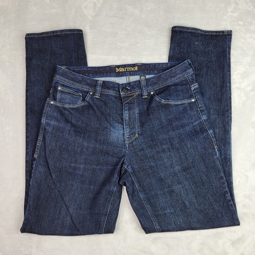 Marmot Men Jeans 32X33 Dark Blue 