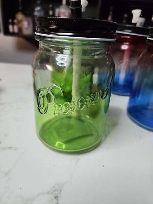 Glass Table Oil Torch Citronella Torch Mason Jar Multiple Colors