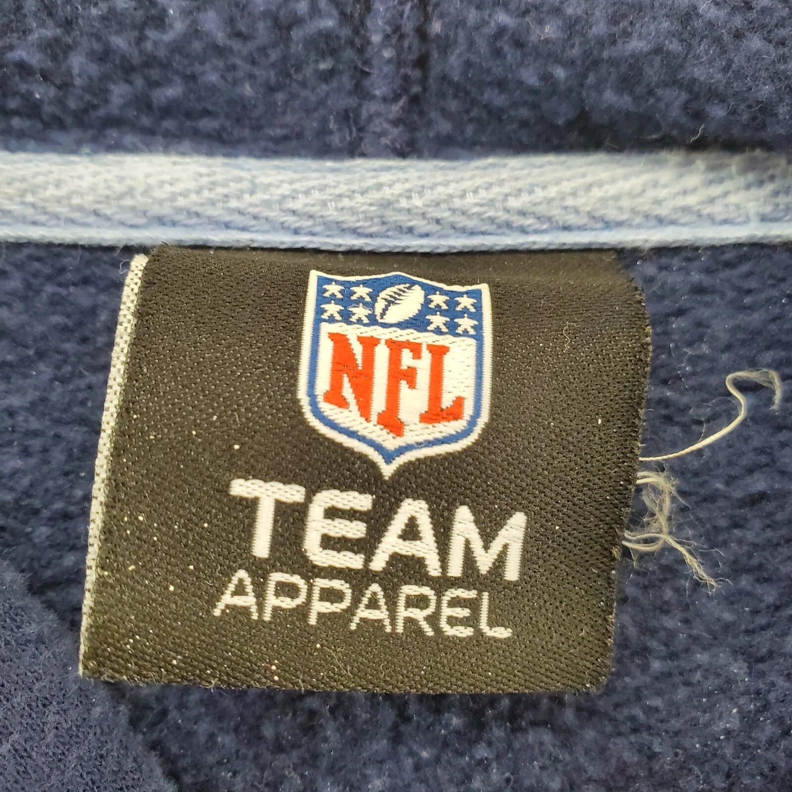 VETEMENTS Felpa con cappuccio Tennessee Titans da uomo media NFL calcio manica lunga logo blu