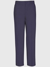 Real School, Boys Husky Size Flat Front Pants School Uniform Approved, Size: 18H