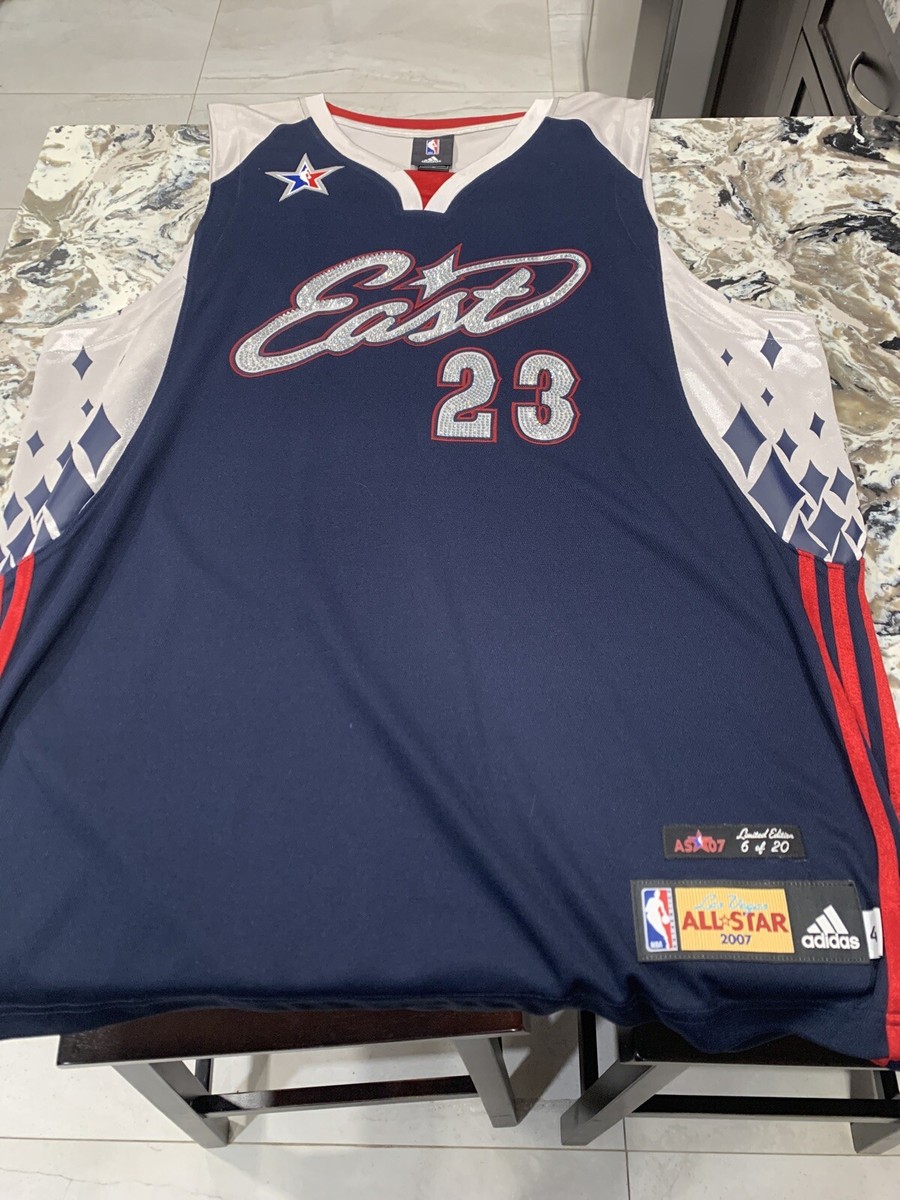 その他 LeBron James /199 2007 Allstar jersey UD 2007 LEBRON JAMES ALL STAR SWINGMAN ADIDAS JERSEY XL