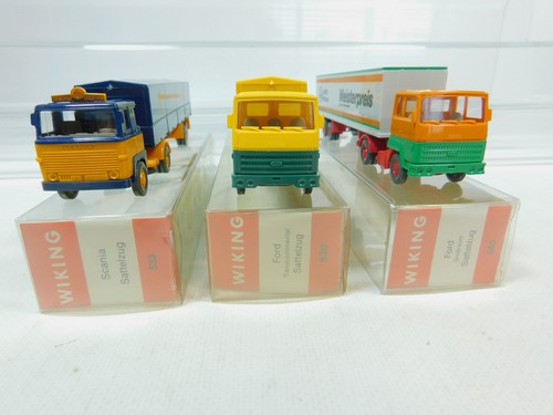 AV164-0,5# 3x Scania ASG+530/540 Ford Mint+Box H0 1:87 Sattelzug/LKW - Imagen 3 de 3