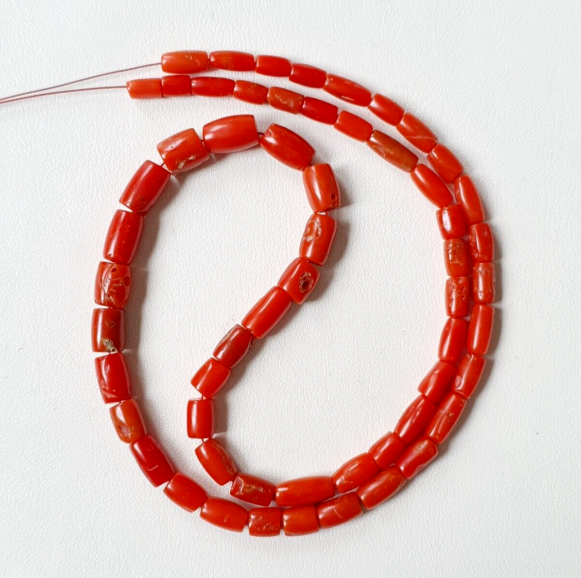 Perles de pépite de corail rouge italien 100% naturelles-Perle de