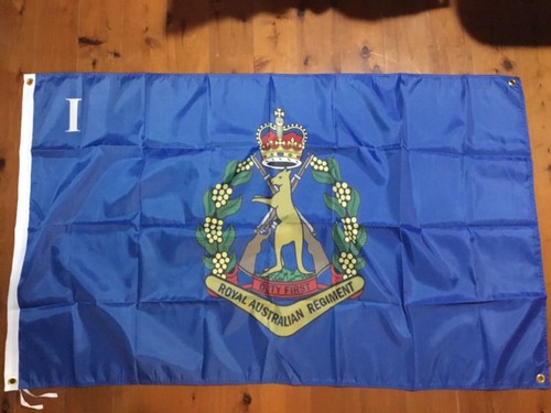 1 RAR man cave banner flag wall HANGING HOME DECOR AUSTRALIAN ARMY ENSIGN PRINT - Picture 2 of 8