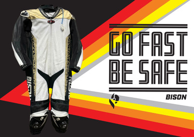 Bison Thor.1 One Piece Cowhide Motorcycle Racing Suit