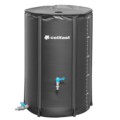 Klappbare Regenwassertank Regentonne Wasserhahn Ventil Siebe 250 L Cellfast