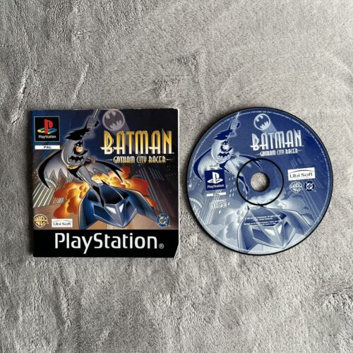 Batman Gotham City Racer Racing - Playstation 1 Game Disc And Manual Only Tested - Afbeelding 1 van 2