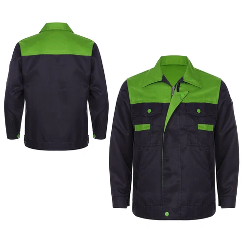 Women Men Long Sleeve Work Coat Pocket Shirts Workshop Mechanic Uniform Workwear - Bild 15 von 104