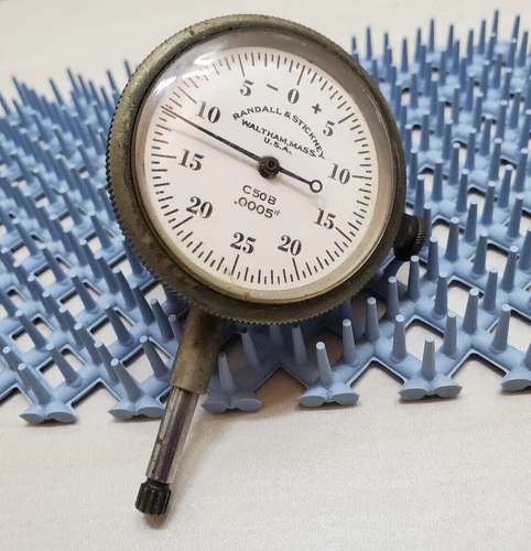 Randall & Stickney Dial Indicator C50B .0005 Push/Pull
