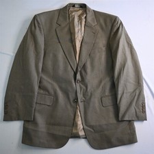 Jos A Bank 42R Brown Houndstooth Wool Gordon Mens Blazer Suit Jacket Sport Coat