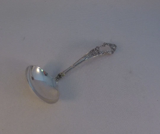 Meadow Rose by Watson Sterling Gravy Ladle-6 1/8"