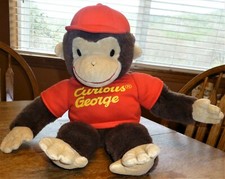 Curious George by Gund Vtg Sitting 15" Plush Stuffed Toy Full Body Collectible