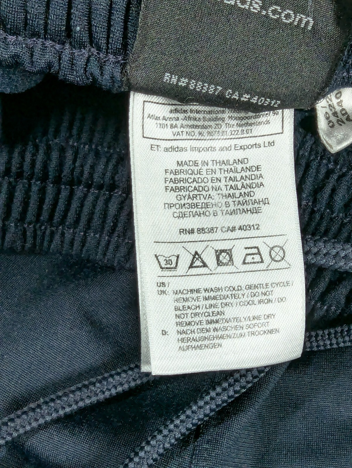 Blue Rapper Sweatpants adidas Pants Mens Large Blue White Track Bottoms Drawstrings Hip Hop ...