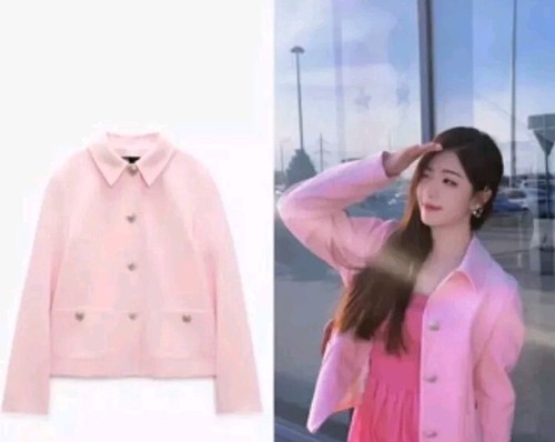 ZARA GIACCA DONNA NUOVA CON BOTTONI IN METALLO ROSA REF: 2377/888 Taglia S - Foto 2 di 3