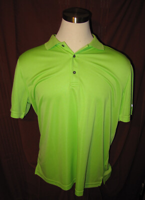 IZOD Golf Mens Short-Sleeve Polo Shirt, Green, Size XL, New, Reg $52