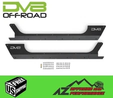 DV8 Offroad Rocker Guards Rock Skins for '18+ Jeep Wrangler JL 2 Door SRJL-29
