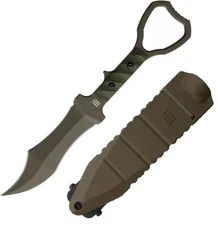 Halfbreed Blades CCK Tuhon Fixed Knife 4" Bohler K110 Steel Blade G10 Handle