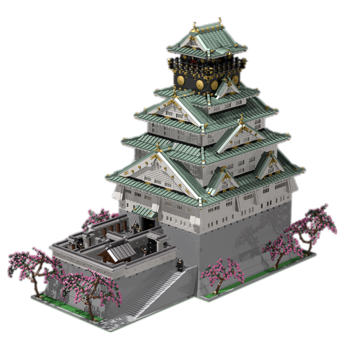 compatible with Custom Instruction Japanese castle ( instruction
