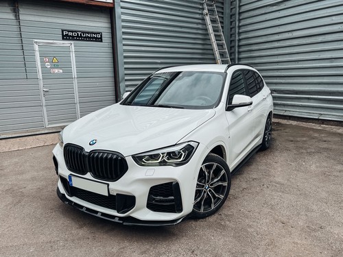 Alerón inferior divisor RS faldón barbilla para BMW X1 F48 LCI parachoques delantero M Sport - Imagen 5 de 5