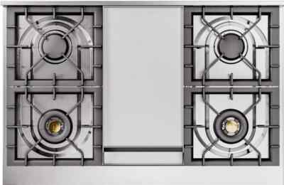 Ilve Nostalgie Collection UPD40FNMPBGB 40 Inch Freestanding Dual Fuel Range with