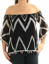 INC International Concepts Popsicle® Women's Off-The-Shoulder Top, L 