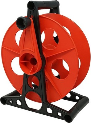 Woods Extension Cord Storage Reel Tangle-Free, Holds 150ft 16/3 or 125ft 14/3