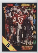 1991 Wild Card Draft 5 Stripe Mo Lewis #39 Rookie RC f7f. rookie card picture