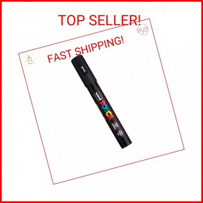 Posca Acrylic Paint Marker, PC-5M Medium tip, Black (PX152777000)