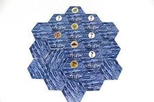 Settlers of Catan Replacement Parts/Pieces Lot (19) Sea & Harbor Hex Tiles