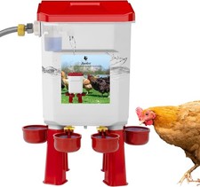 Automatic Chicken Waterer Float-Controlled Chicken Water Feeder Large Watering