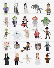 Halloween Waterslide Decals Finger Nail, Instructions (set of 50) SS