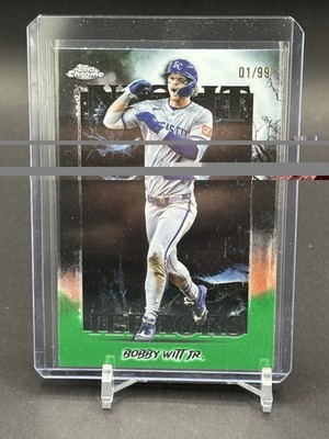 Topps Chrome 2025 Night Terrors Bobby Witt Jr Kansas City Royals NT-4 /99